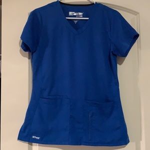 Grey’s Anatomy Active Scrub Top ROYAL blue Size S